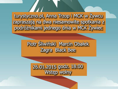 Obraz 2: Zaproszenie na spotkanie z podróżnikami