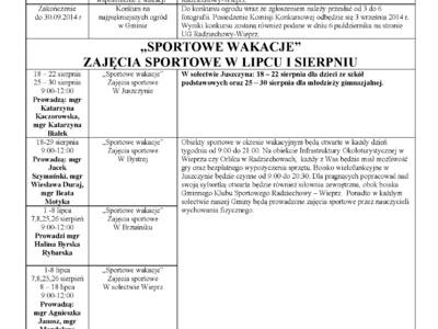 Obraz 3: WAKACJE W GMINIE RADZIECHOWY-WIEPRZ!