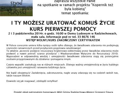 Obraz 2: I ty możesz uratować komuś życie!