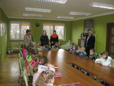 Obraz 9: Przedszkolaki z wizytą w  Urzędzie Gminy ...