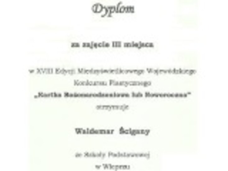 XVIII Edycja Międzyświetlicowego Wojewódzkiego Konkursu...