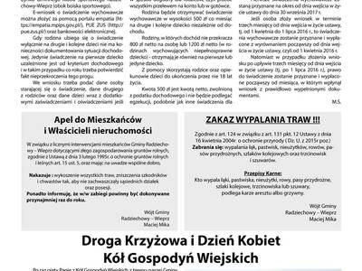 Obraz 16: Gazetka gminna - Kwiecień, Maj, Czerwiec...