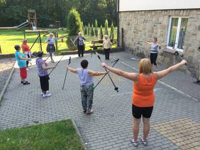 Obraz 6: Pierwsze zajęcia Nordic Walking w Juszczy...