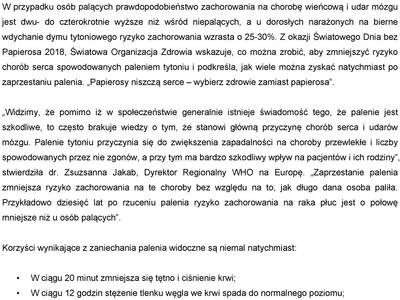 Obraz 2: 31 maja - Światowy Dzień bez Tytoniu 2018