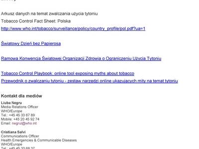 Obraz 4: 31 maja - Światowy Dzień bez Tytoniu 2018