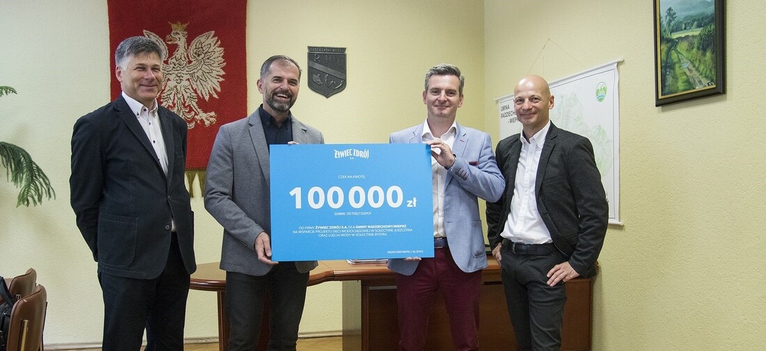 Żywiec Zdrój S.A. wspiera budowę sieci wodociągowej...