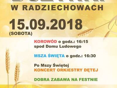 Obraz 2: DOŻYNKI W RADZIECHOWACH - 15.09.2018r. (s...