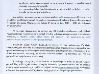 Obraz 2: EKSPERCI PROGRAMOWANIA - udział w Projekc...