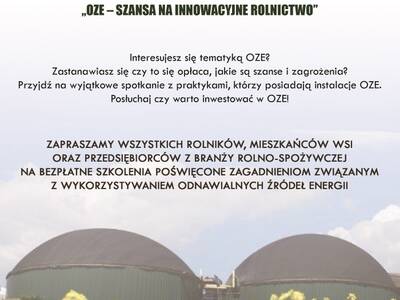 Obraz 2: Zaproszenie na Szkolenie pt. ''OZE – szan...