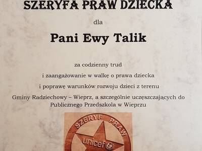 Obraz 3: GWIAZDY SZERYFA - ROZDANE: Przedszkolaki ...