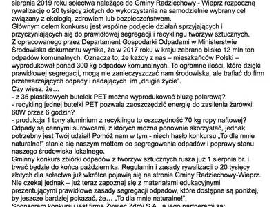 Obraz 5: KONKURS: TO DLA MNIE NATURALNE - w Gminie...