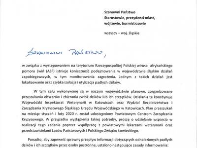 Zasady informowania ws. afrykańskiego pomoru świń