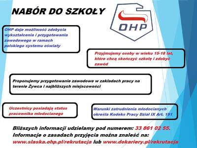 Obraz 2: Rekrutacja do szkoły OHP