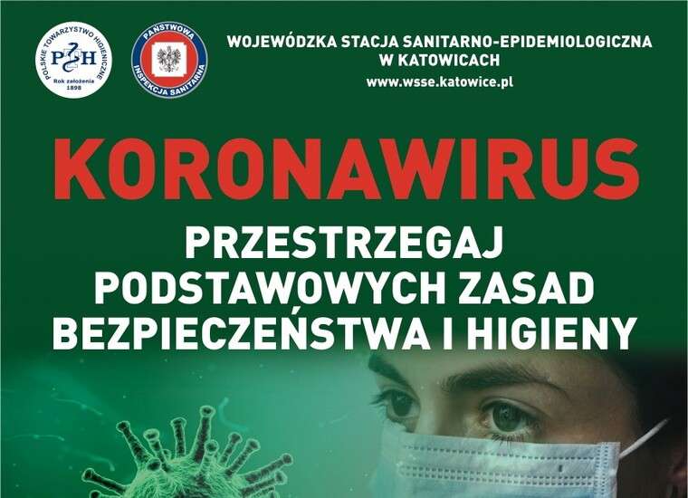 Koronawirus. Przestrzegaj podstawowych zasad bezpieczeństwa...