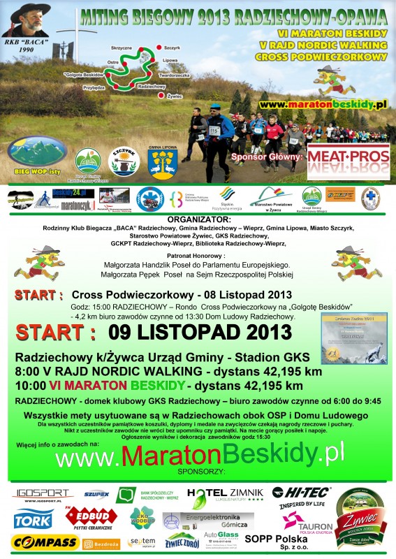 Program minutowy VI Maraton Beskidy