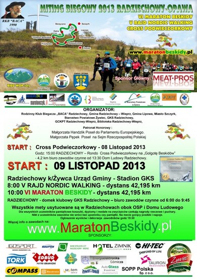 Program minutowy VI Maraton Beskidy
