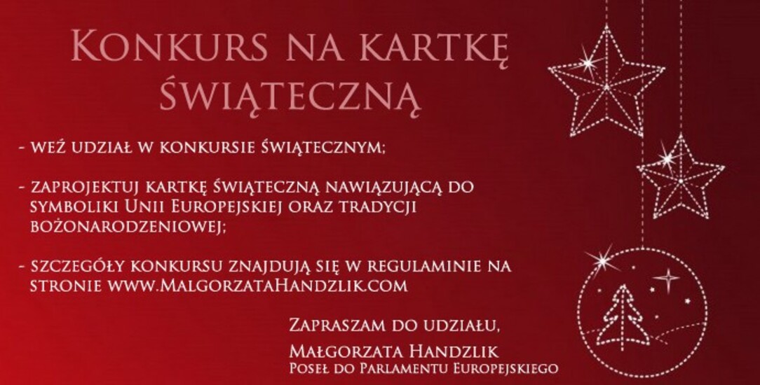 Konkurs na projekt graficzny „Kartka świąteczna - Boże...