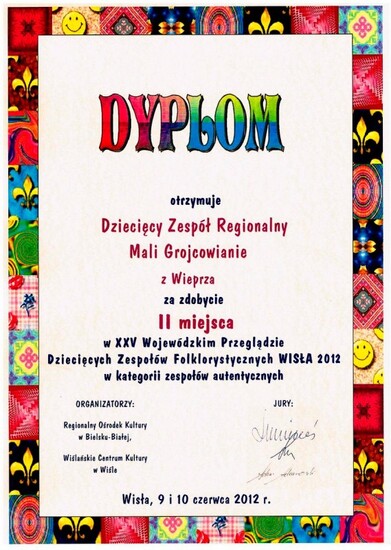 II miejsce dla &quot;Małych Grojcowian&quot;!