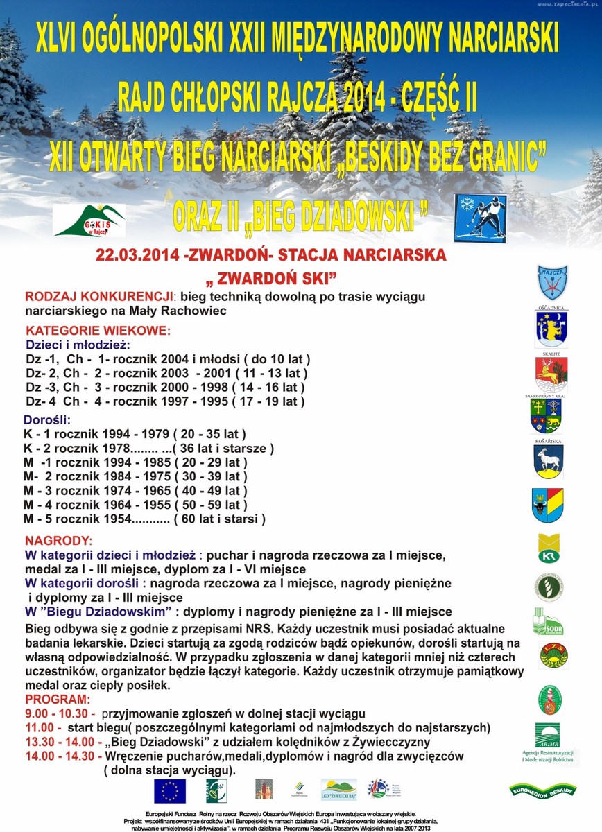 Narciarski Rajd Chłopski - Rajcza 2014 - część 2