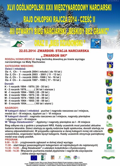 Narciarski Rajd Chłopski - Rajcza 2014 - część 2