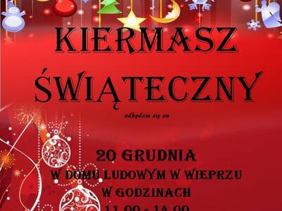 Zapraszamy na kiermasz świąteczny do Wieprza!