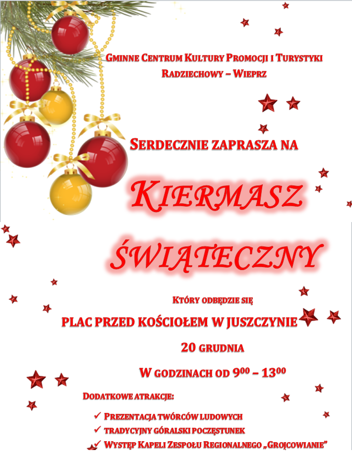 KIERMASZ   ŚWIĄTECZNY !!!