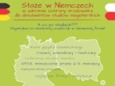 Staże w Niemczech - ochrona środowiska
