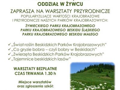 Zaproszenie na bezpłatne warsztaty przyrodnicze