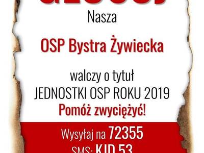 Jednostka OSP roku - zagłosuj na OSP BYSTRA!