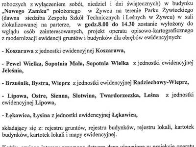 Informacja Starosty Żywieckiego Andrzeja Kalata