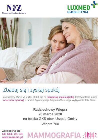 Mobilna pracownia mammograficzna LUX MED bezpłatne...