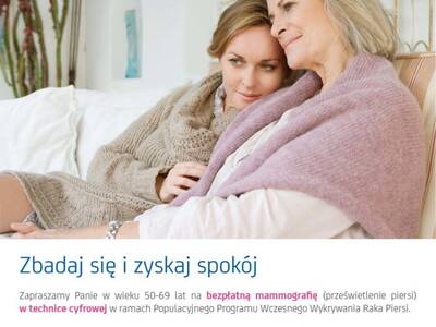 Wznowienie bezpłatnych badań mammograficznych prze...