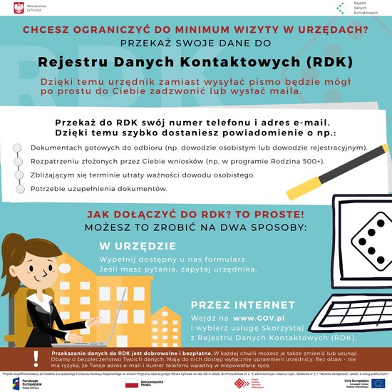 Informacja: Rejestr Danych Kontaktowych