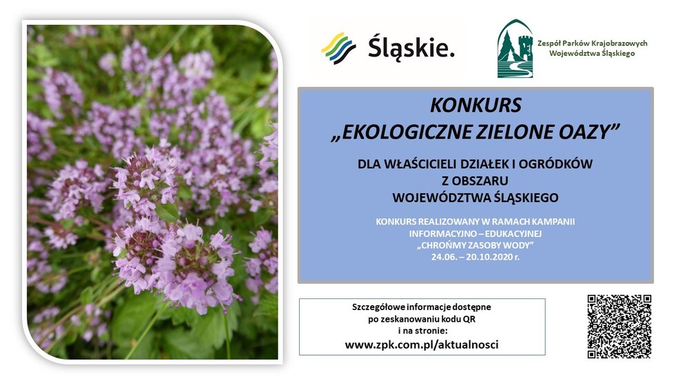 Konkurs: Ekologiczne zielone oazy - do 15.09.2020r.