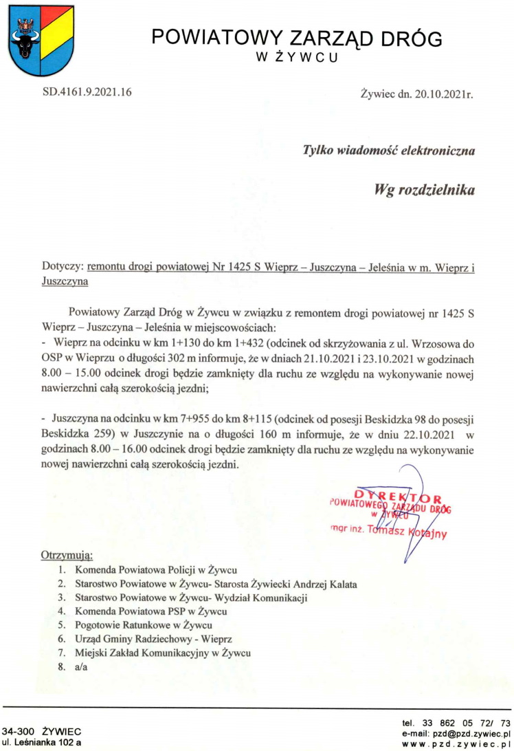 Remont drogi powiatowej w Wieprzu