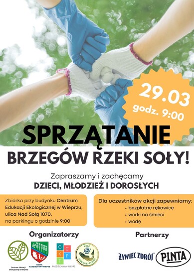 Sprzątanie brzegów rzeki Soły: sobota, 29 marca 2025...
