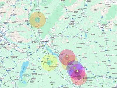 MAPKA- FMD Słowacja Węgry - aktulizacja 31.03.2025