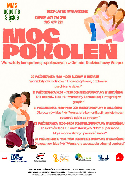 Moc pokoleń - zapraszamy na bezpłatne wykłady i warsztaty!