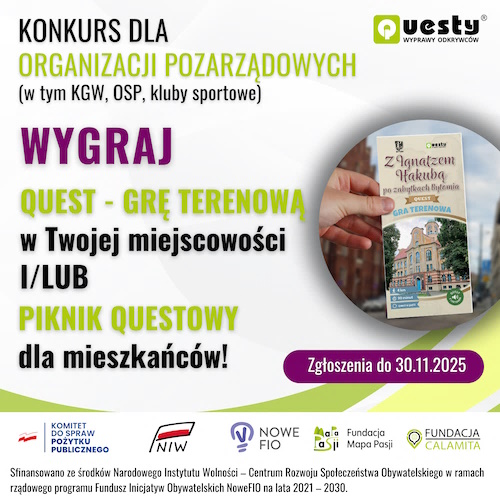 Konkurs dla organizacji pozarządowych