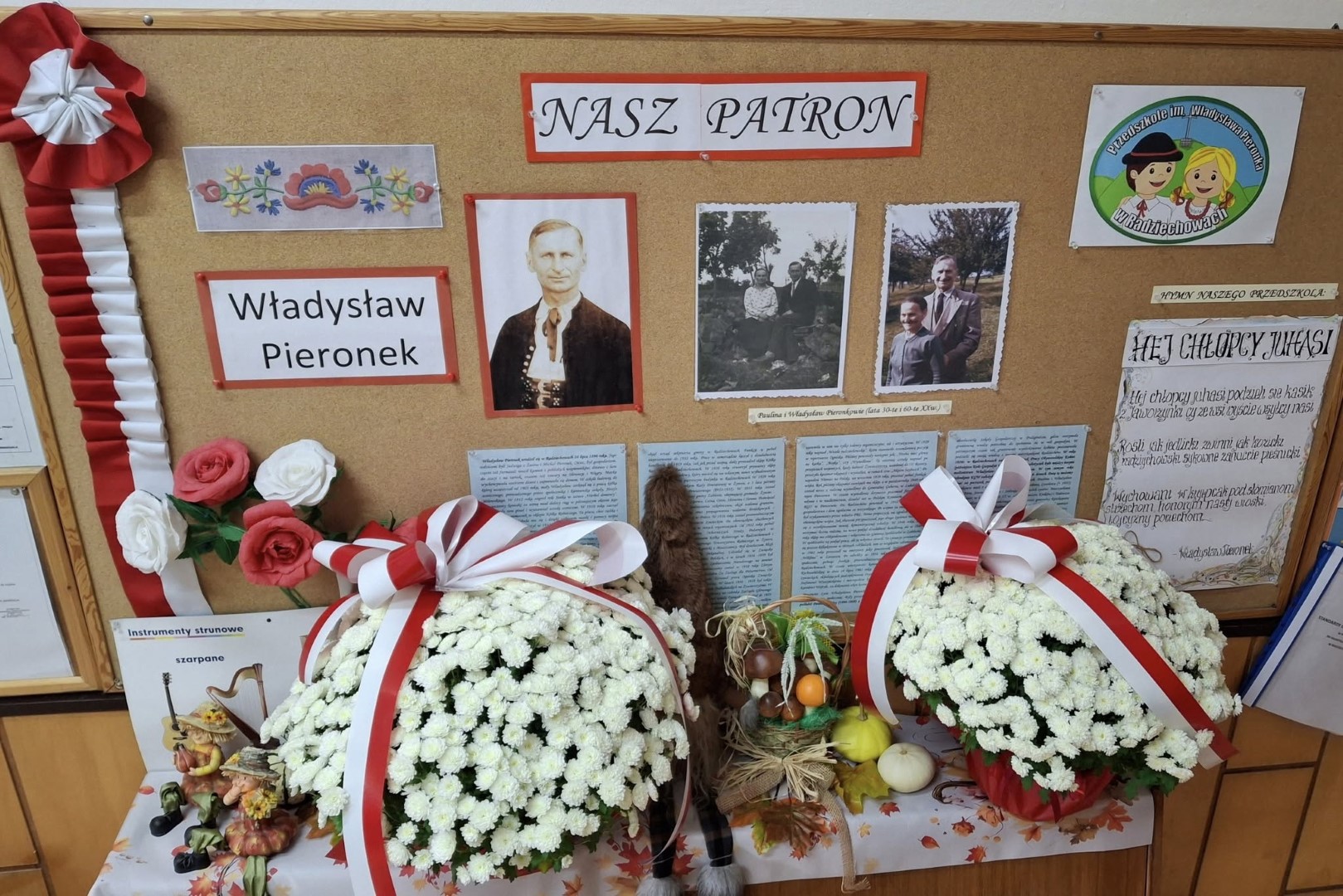 Święto Patrona i obchody Narodowego Święta Niepodległości w Przedszkolu im. Władysława Pieronka w Radziechowach