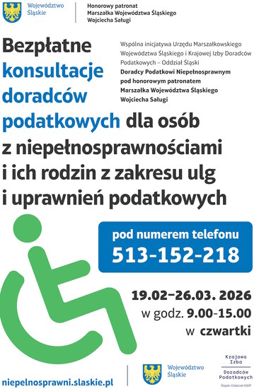 Bezpłatne konsultacje doradców podatkowych dla osób...