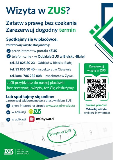 Rezerwuj wizyty w ZUS – w dogodnym terminie i bez czekania...