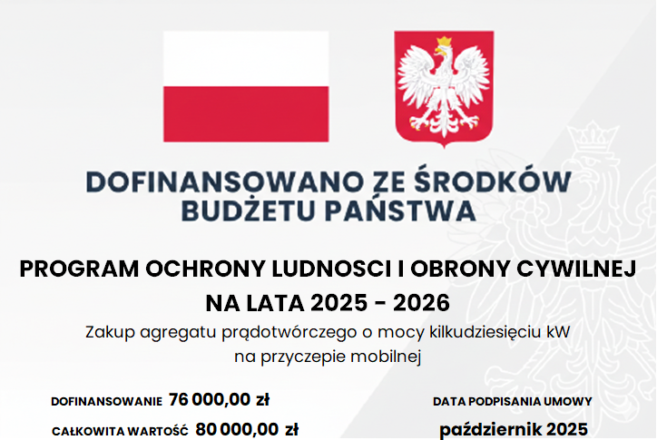 Program Ochrony Ludności i Obrony Cywilnej na lata 2025-2026