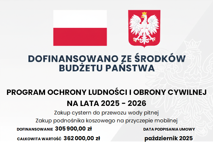 Program Ochrony Ludności i Obrony Cywilnej na lata 2025-2026